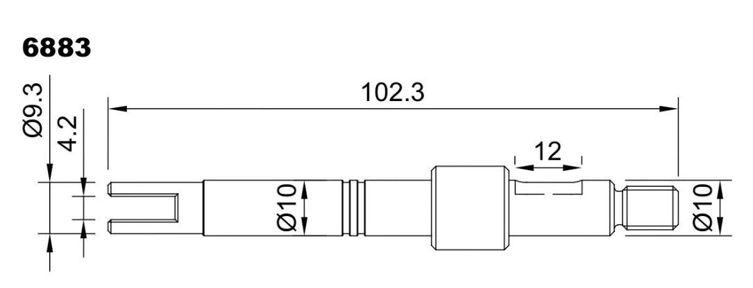 6883-ALBERO POMPA ST 333 L=102.3
