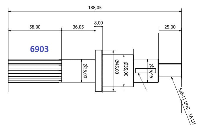 6903-ALBERO JB 10770-XXXX L=188