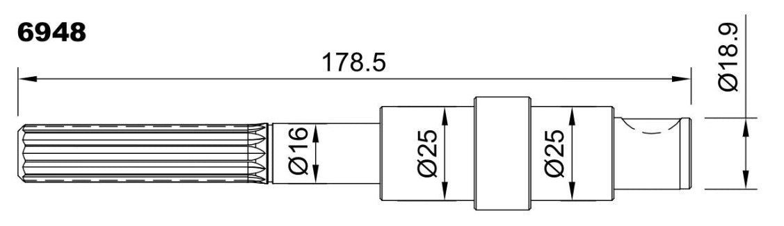6948-ALBERO POMPA ST 480 L=178.5