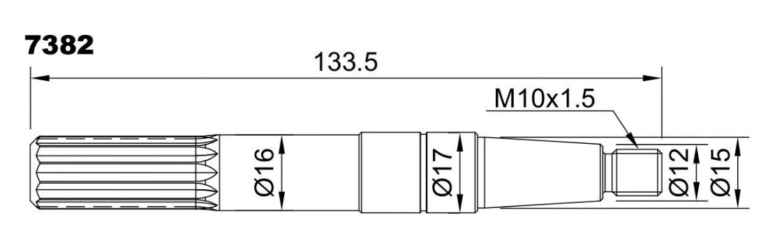 PUMP SHAFT JH 24475