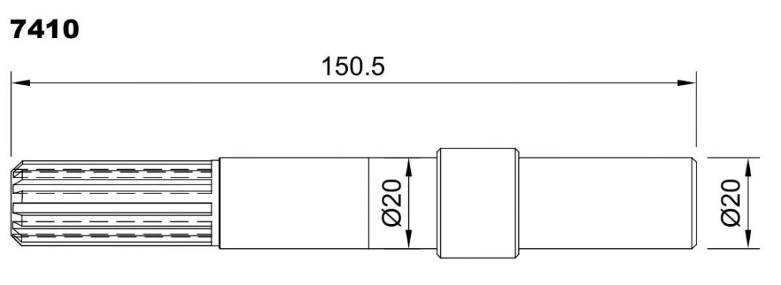 PUMP SHAFT SW25100