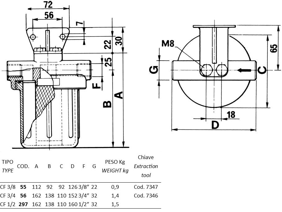 55-FILTRO ACQUA CF 3/8 - CA22