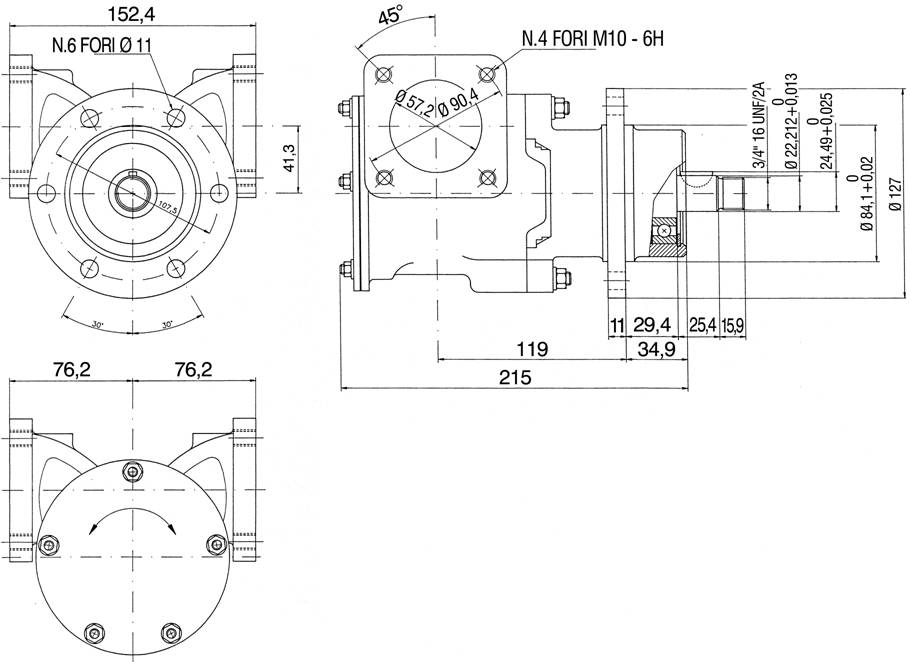 486-POMPA MFF57 PER MOTORE 1300V8