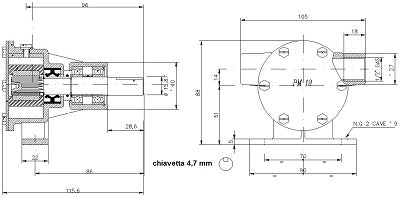5870-POMPA PM 19 CON SUPPORTO