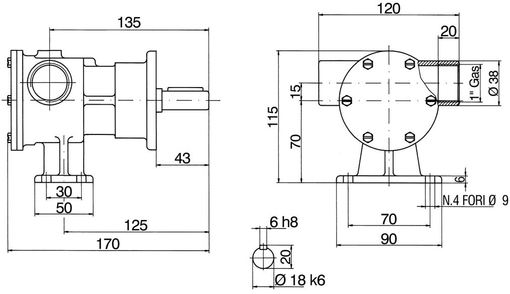 2020-POMPA PM 36 CON SUPPORTO