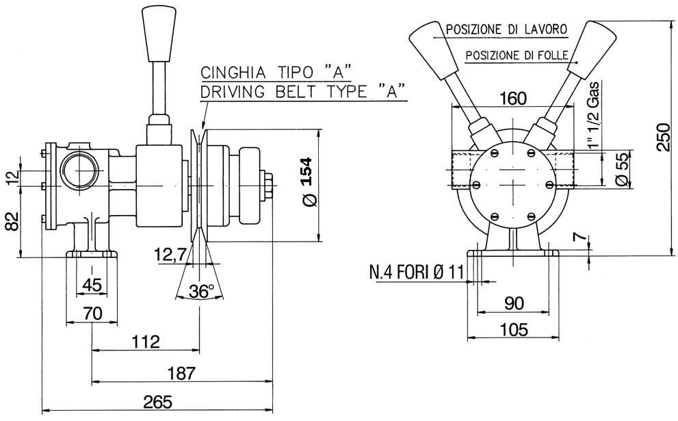 2010-POMPA INNESTO A FRIZIONE PM 40F
