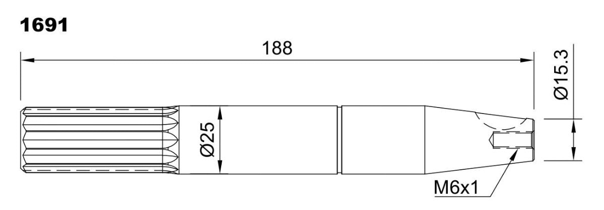 PM40/EM PUMP SHAFT
