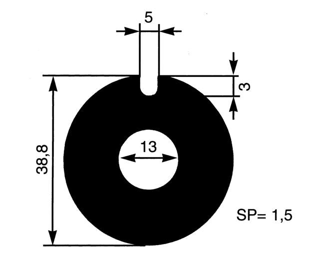 1765-ANELLO RAS.39x13x1.5
