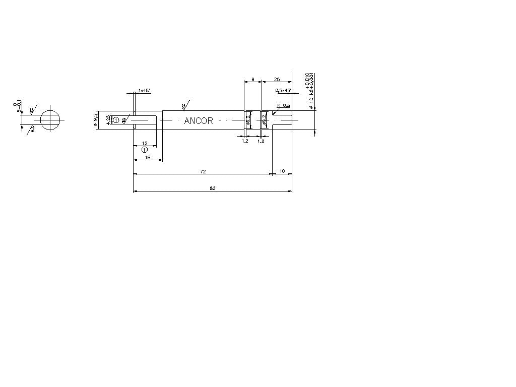 ST 122 PUMP SHAFT