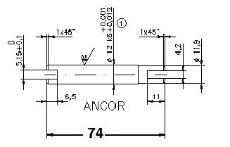 ST 114 PUMP SHAFT