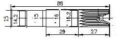 2389-ALBERO POMPA ST 140-141 L=88