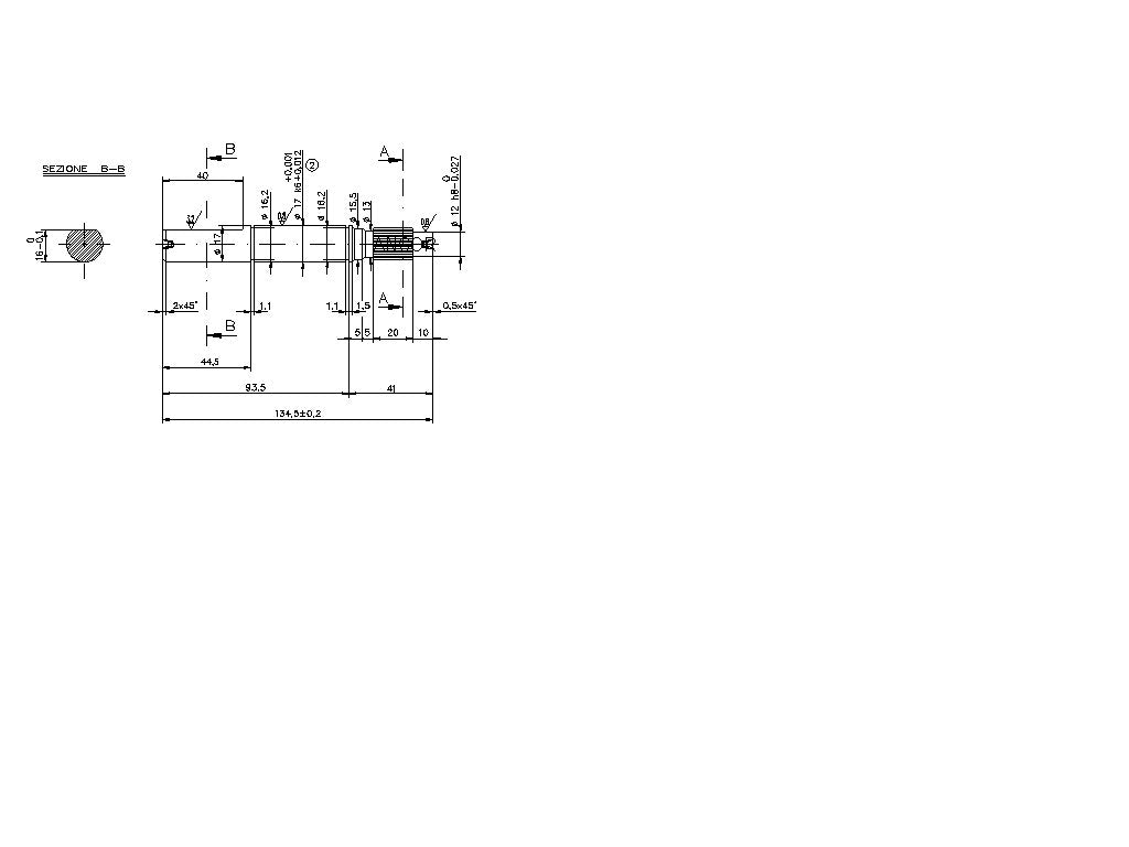 2427-ALBERO POMPA PM 34 L=134.5