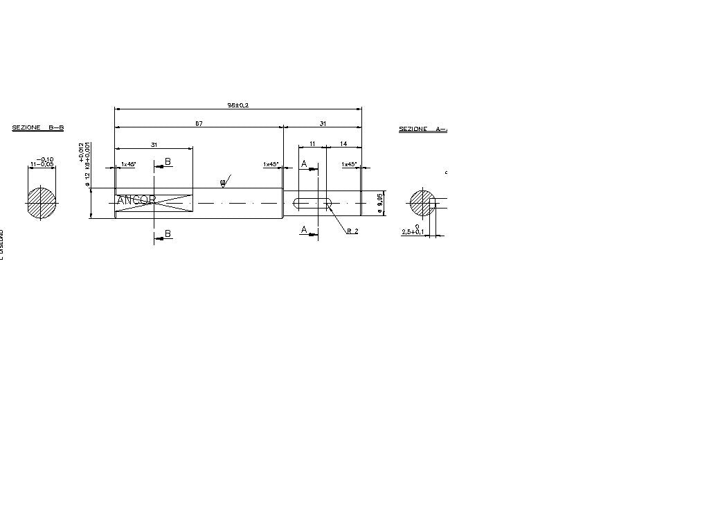 2466-ALBERO POMPA PM 38 L=98