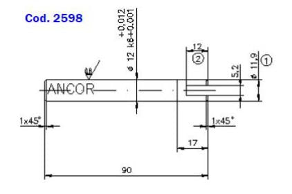 2598-ALBERO POMPA ST 136 L=90