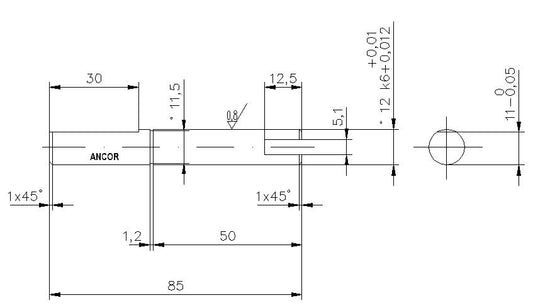 PUMP SHAFT F4B8-10-24074-1