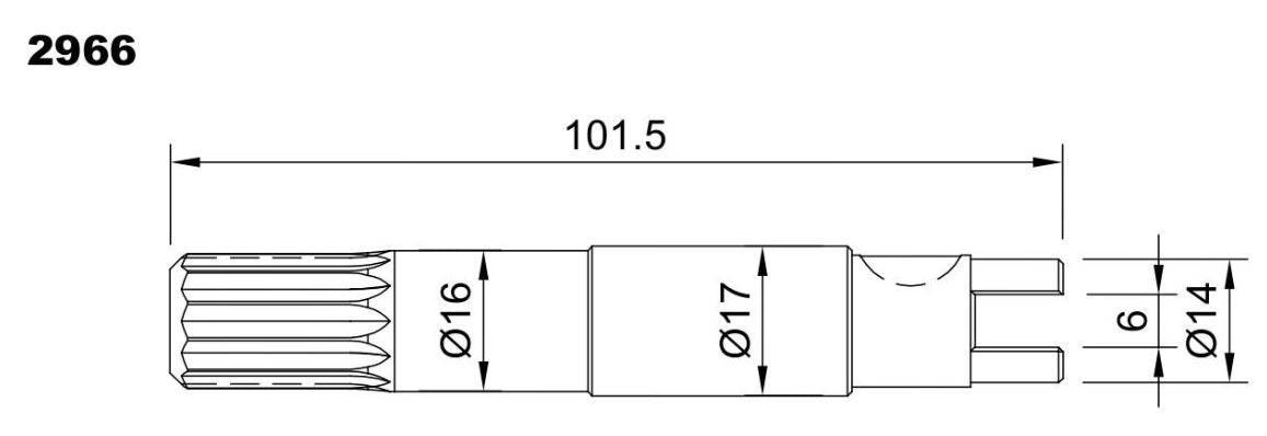 PUMP SHAFT F5B9-1024131