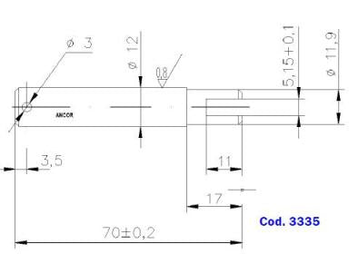 3335-ALBERO POMPA ST 132 L=70