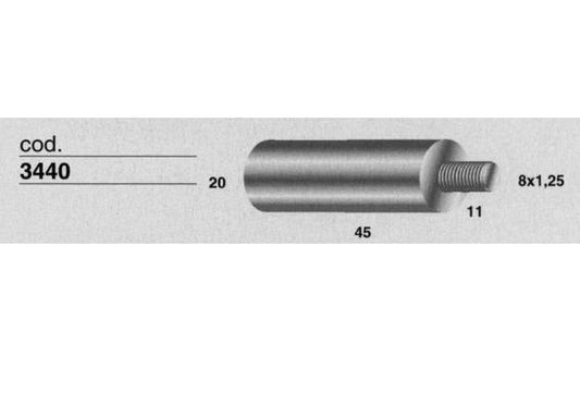ANODE M8x1.25 - BAUDOUIN