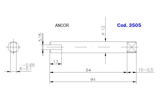 3505-ALBERO POMPA JOHNSON L=94