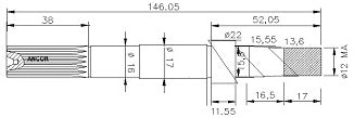 3572-ALBERO POMPA ST 181 L=141.3