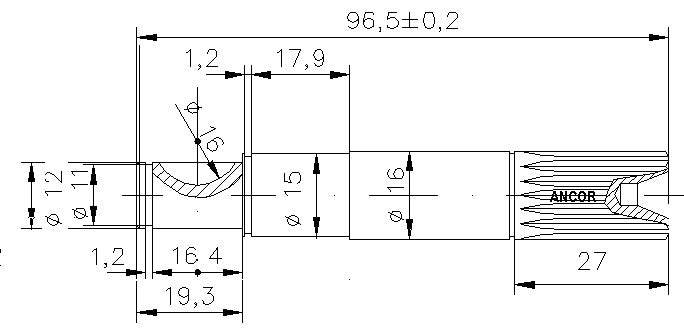 3617-ALBERO POMPA ST 171 L=96.5