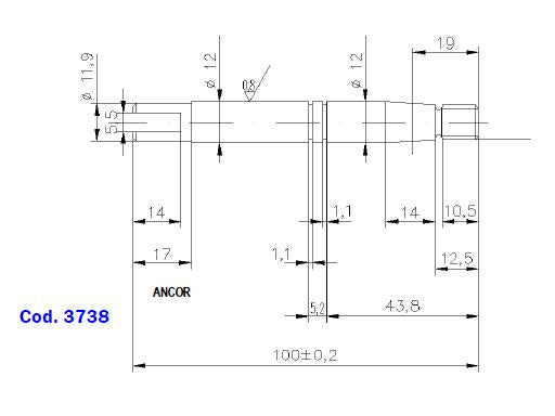 3738-ALBERO POMPA ST 123 L=100