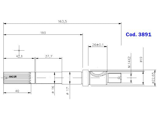3891-ALBERO POMPA ST 158 L=163.5