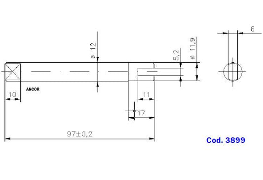 3899-ALBERO POMPA ST 126 L=97