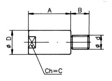 ANODO D17x45 M6x10  SCANIA