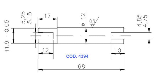 4394-ALBERO POMPA ST 106 L=68
