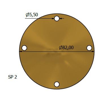 4407-COPERCHIO PER POMPA D.82