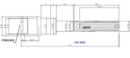 4626-ALBERO POMPA VW 06V121012 L=150