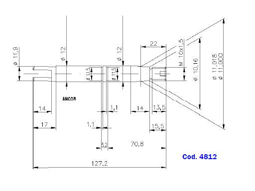 ST 209 PUMP SHAFT