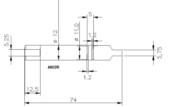 4831-ALBERO POMPA ST 206 L=75.5