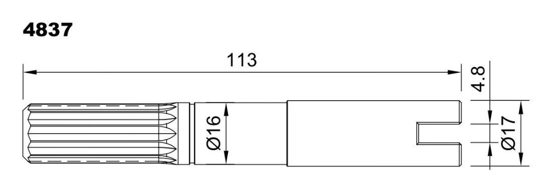 4837-ALBERO POMPA ST 207 L=113