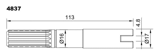 4837-ALBERO POMPA ST 207 L=113