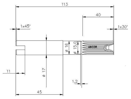 4837-ALBERO POMPA ST 207 L=113