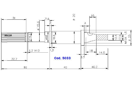 FORD ENGINE PUMP SHAFT