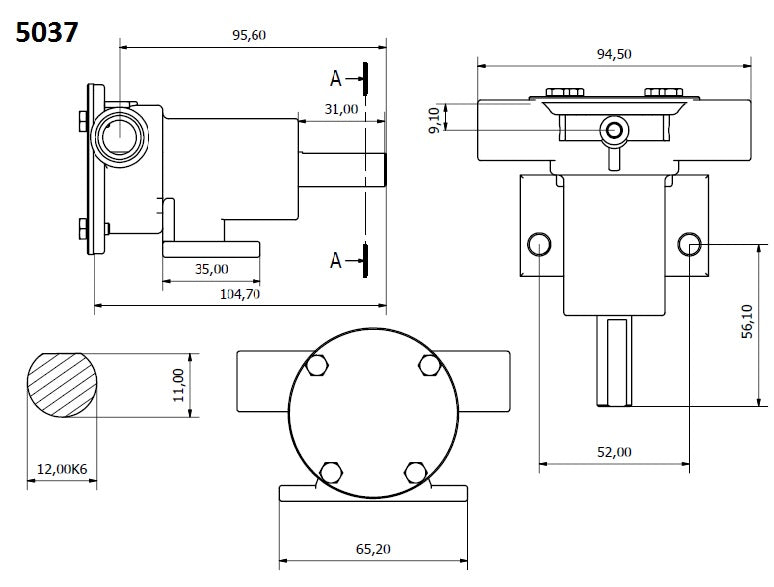 5037-POMPA PM 15/T CON SUPPORTO