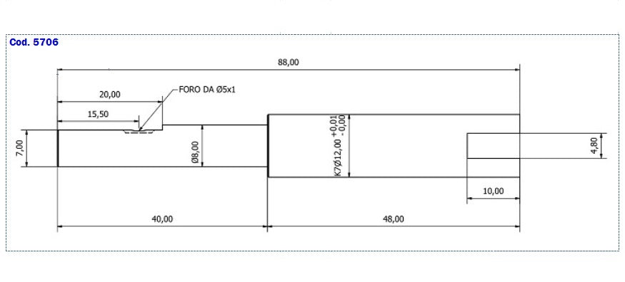 PUMP SHAFT PC 60