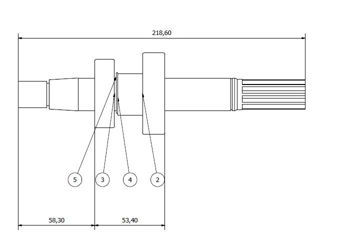 PUMP SHAFT SW 24223 ASSY