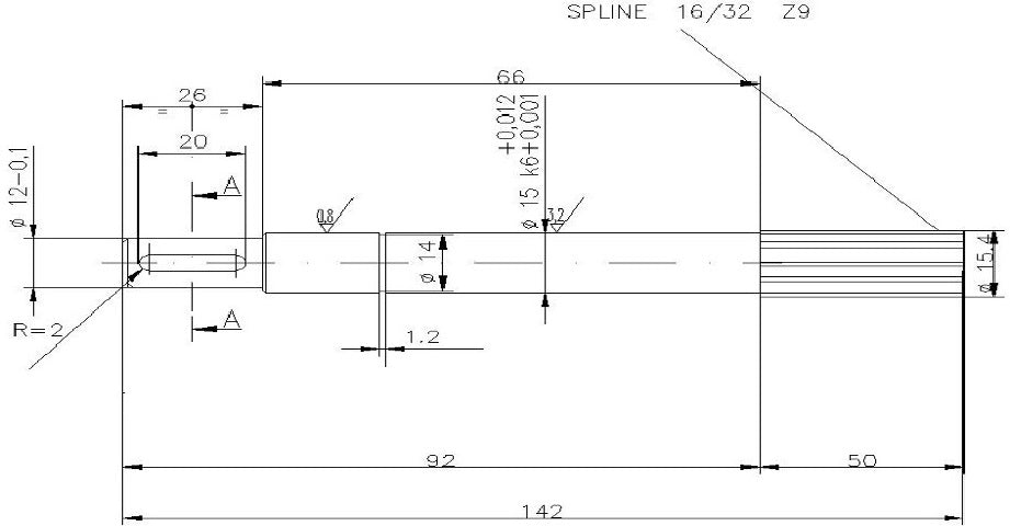 5781-ALBERO POMPA ST 245 L=142