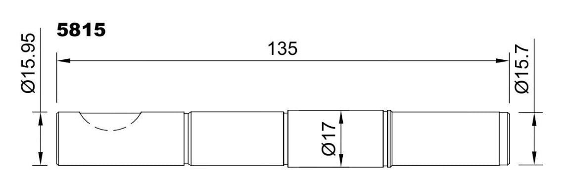 5815-ALBERO POMPA ST 71 L=135