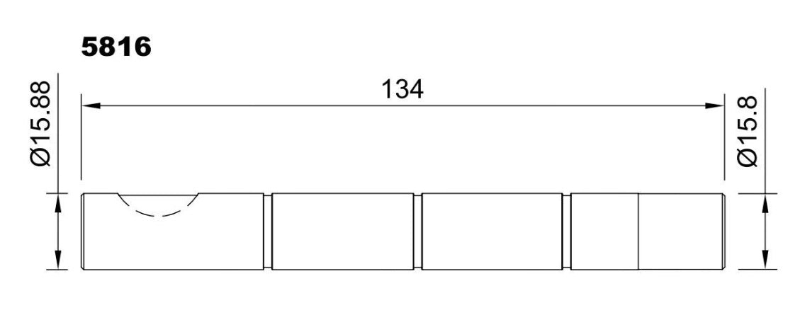 5816-ALBERO POMPA SW 14159 L=134
