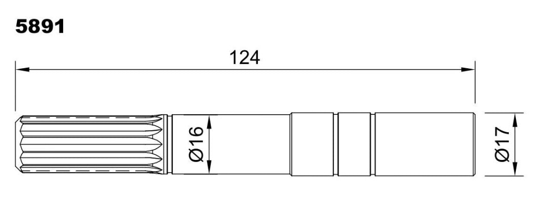 5891-ALBERO POMPA ST 249 L=124