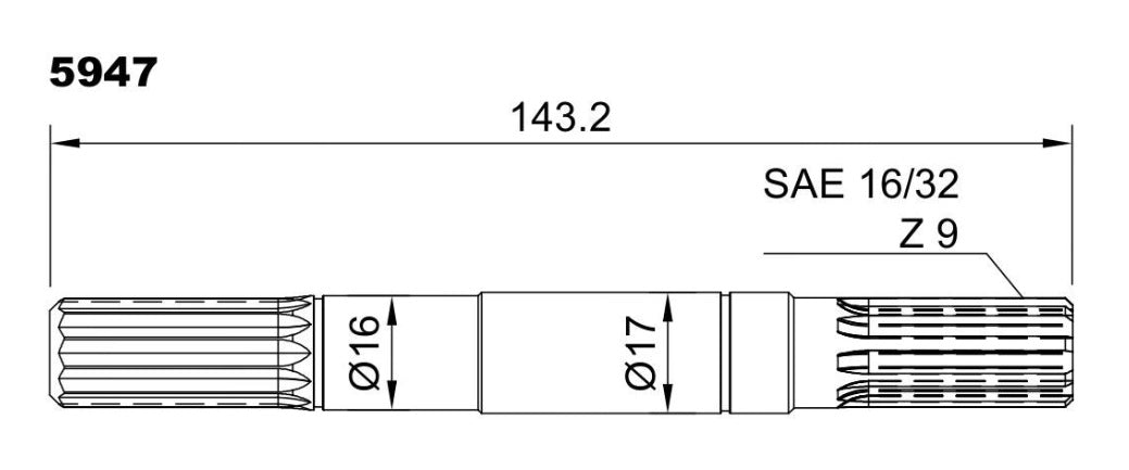 ST 346 PUMP SHAFT