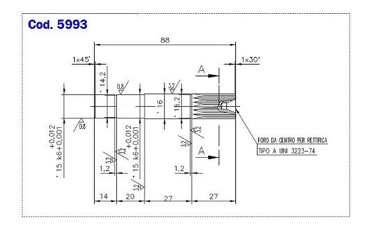 5993-ALBERO POMPA ST 370 L=88