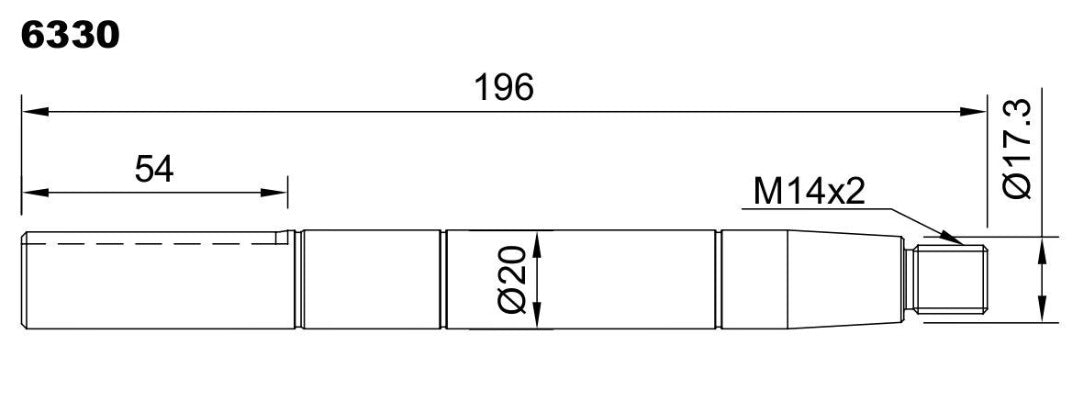 6330-ALBERO POMPA SW 25120 L=196