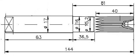 ST 451 PUMP SHAFT