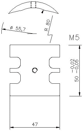 6523-CAMMA PER POMPA SP 5.25 L=50